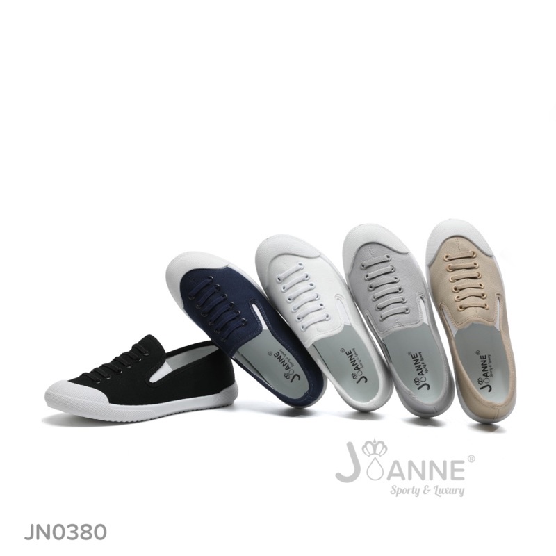 [ORIGINAL] JOANNE Casual FlyKnit Flat Shoes Wanita #JN0380