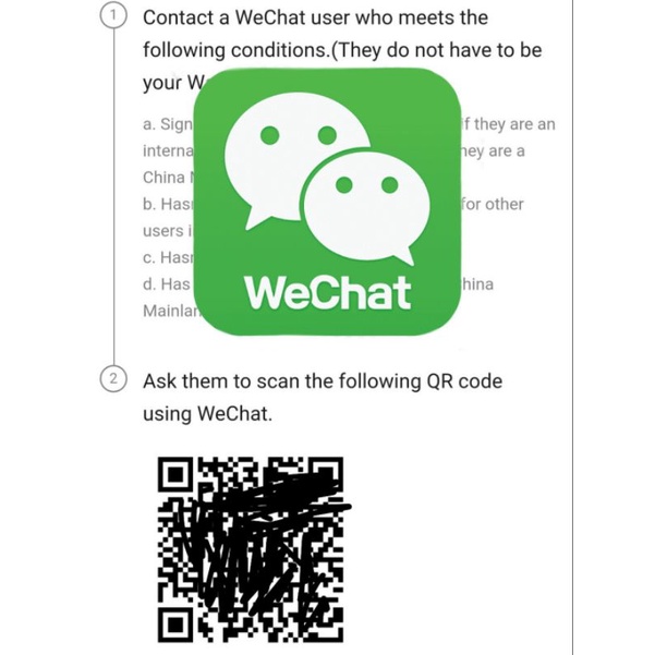WeChat Scan Barcode Garansi
