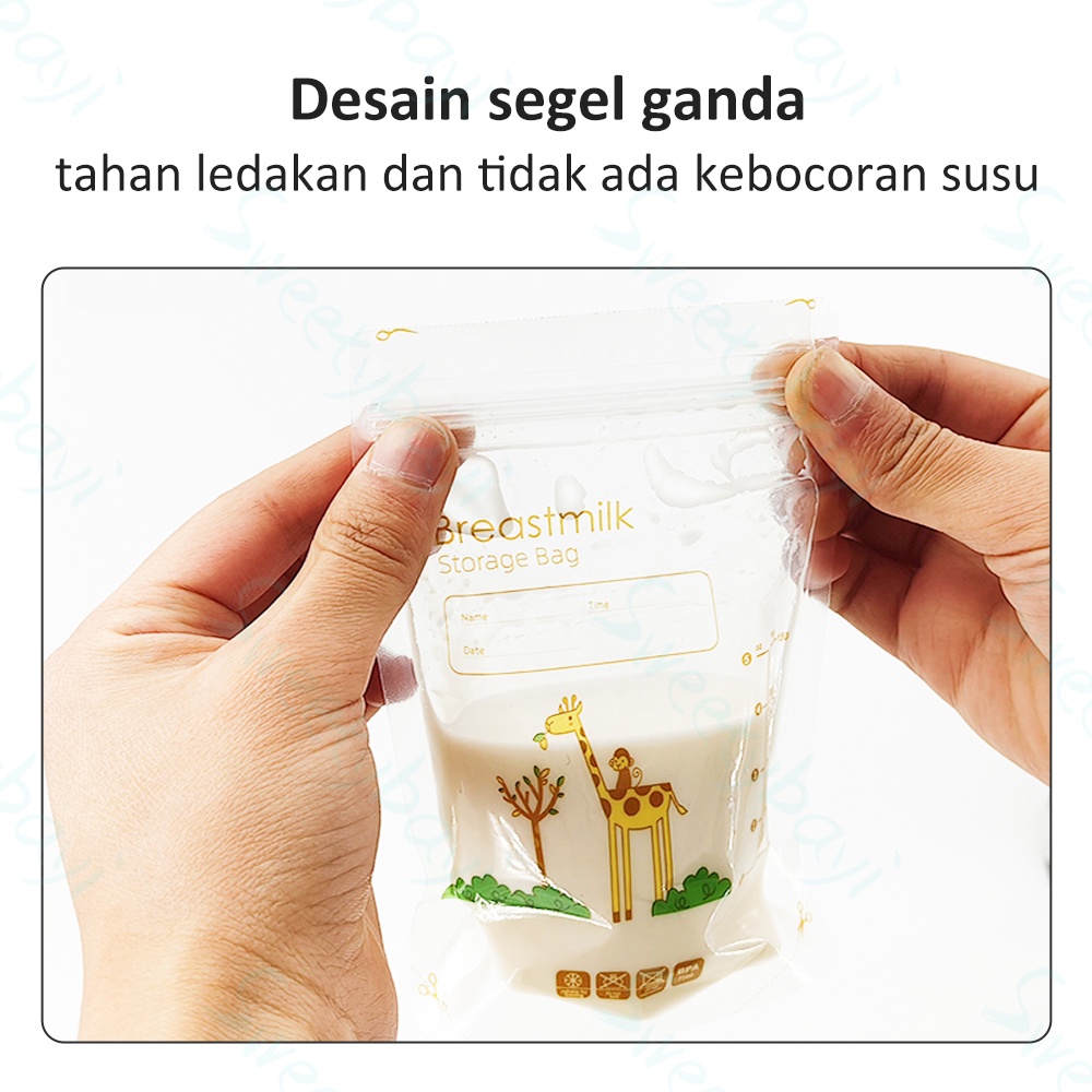 Sweetybayi 30pc Kantong asi breast milk plastik asi 150ml breastmilk storage bag bpa free Kantong asip