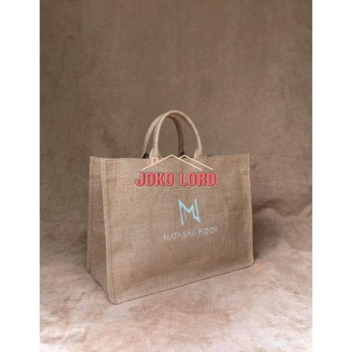 

SOUVENIR GIFT HADIAH GOODIE BAG HAMPERS LEBARAN TAS KANVAS KARUNG GONI HR646541T