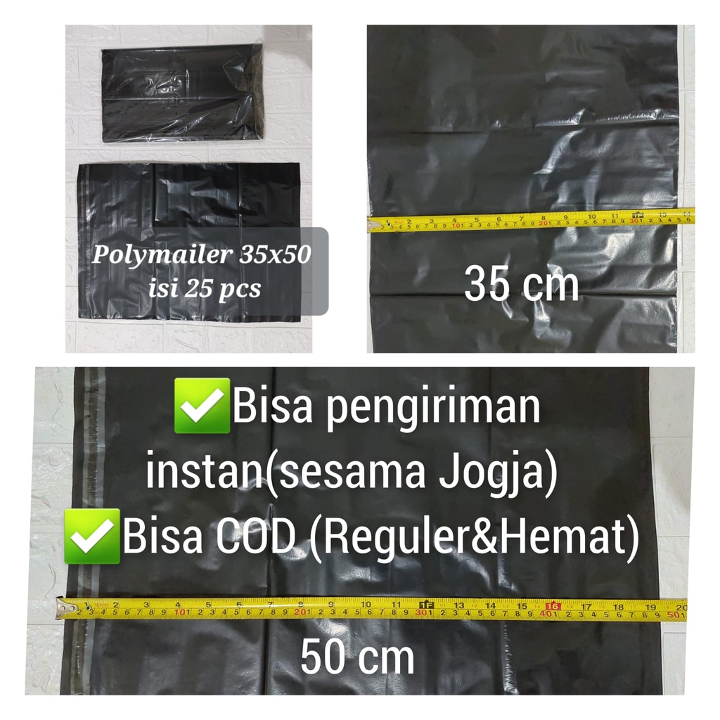 

[25 PCS] PLASTIK POLYMAILER 35X50 DOFF ISI 25 PCS