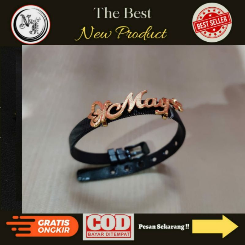 Gelang titanium || Gelang Pandora tali Hitam