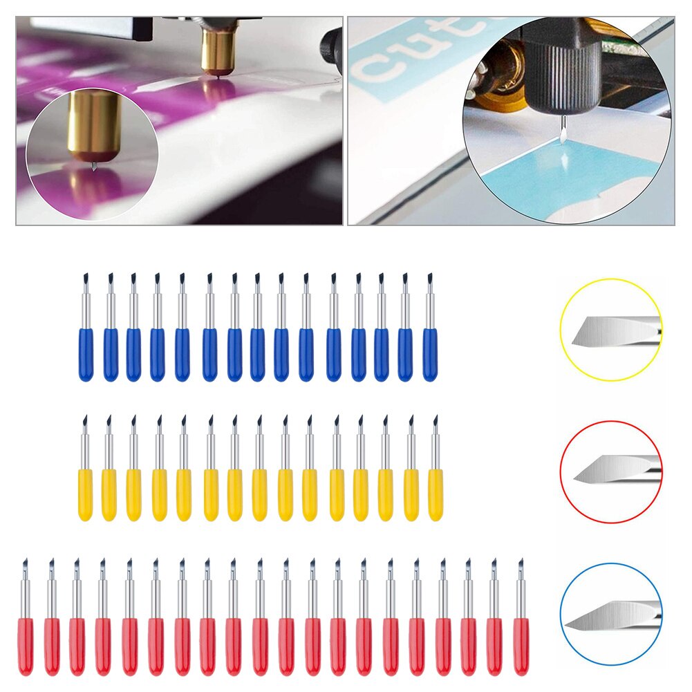 

5Pcs Roland Blade 30/45/60 Derajat Alat Cutting Sticker Vinyl Cutter Blade