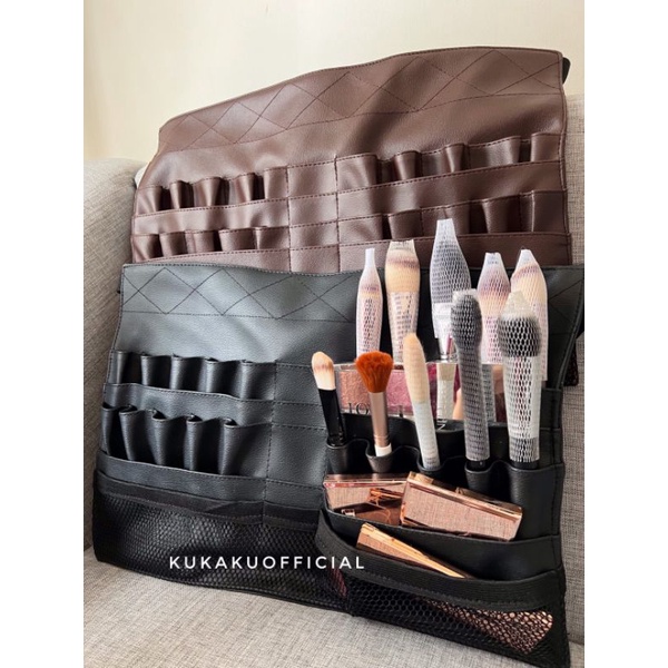 Sale !! Profesional Tas pinggang kuas makeup | brush belt | koas makeup | tas kuas | tas