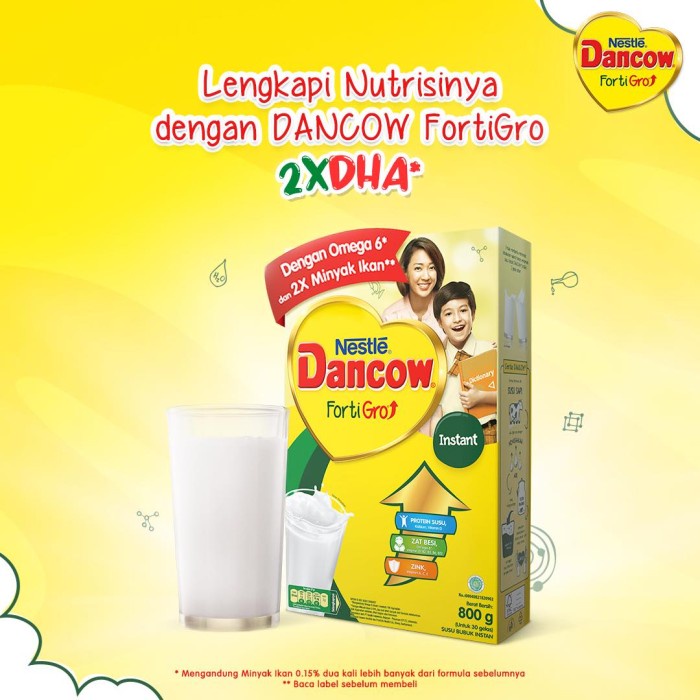 

[ COD ] Dancow Instant Fortigro (putih) 800gr