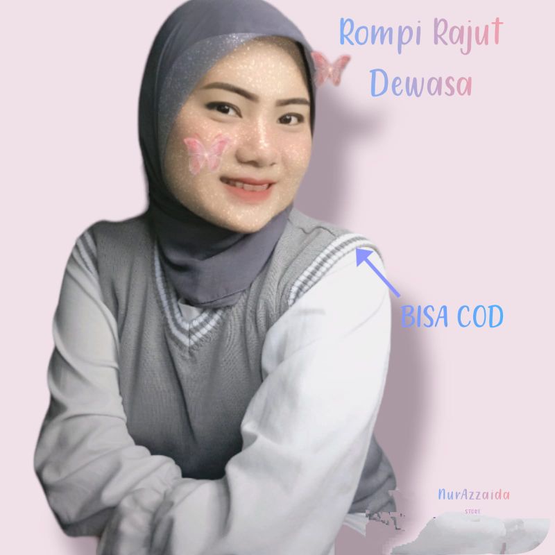 Rompi vest Rajut sekolah Dewasa / Rompi Rajut pria / Rompi Rajut wanita / Rompi Rajut Korea /