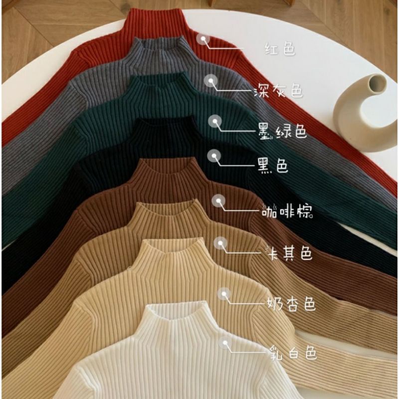 inner rajut lengan panjang import premium turtleneck