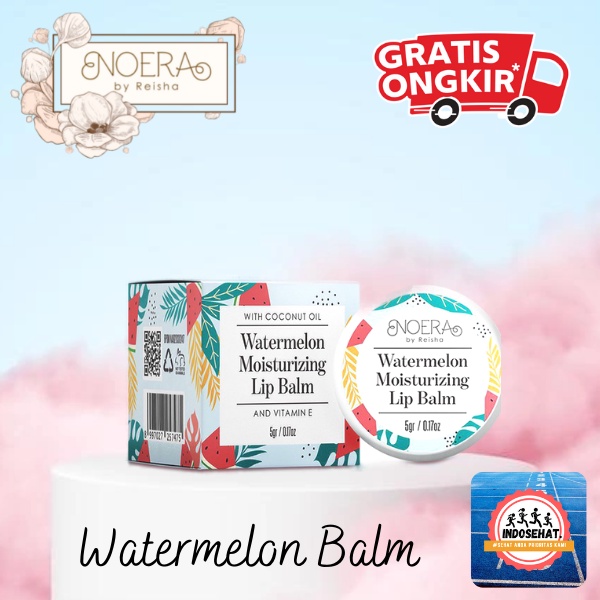 NOERA Watermelon Lip Balm Moisturizer - Pelembab Bibir Sehat Alami