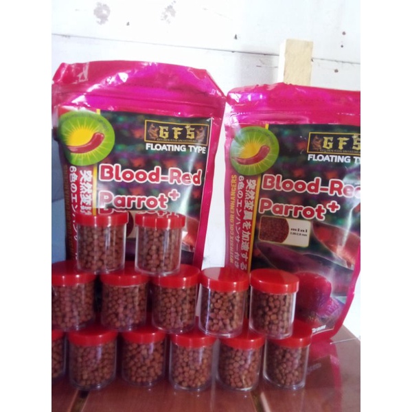 Pelet blood red parrot 10gram