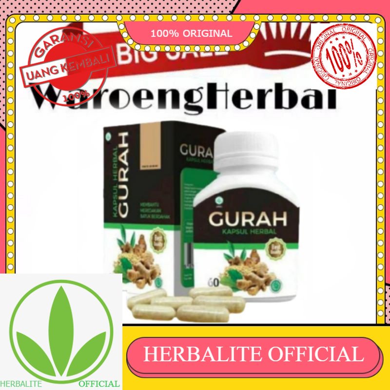 100% ORIGINAL OBAT GURAH /KAPSUL GURAH/OBAT GURAH/ HERBAL GURAH/OBAT BATUK/BATUK BERDAHAK