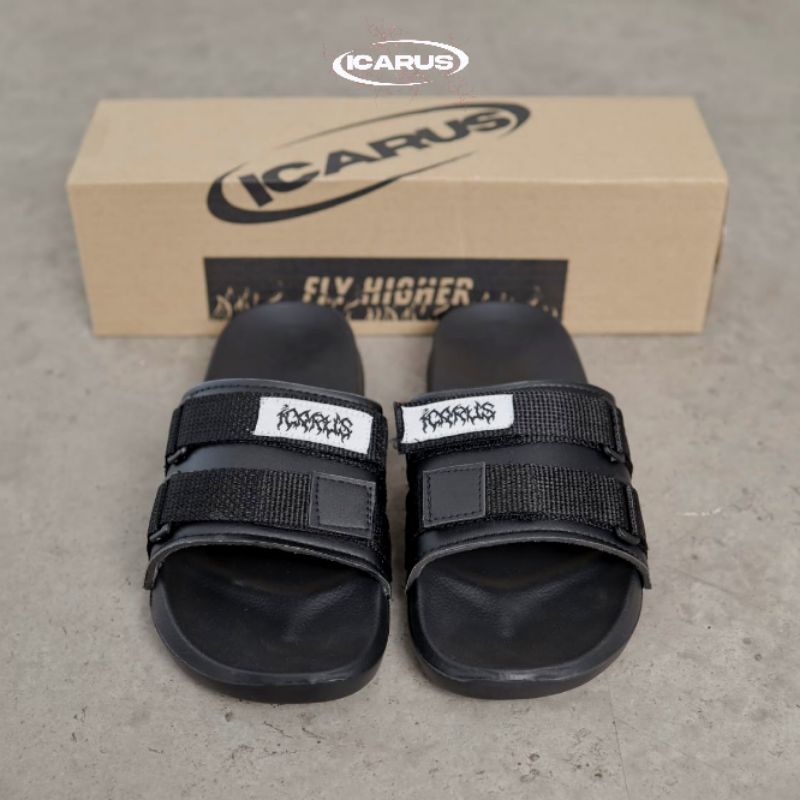 sandal slop webing pria wanita icarus footwear