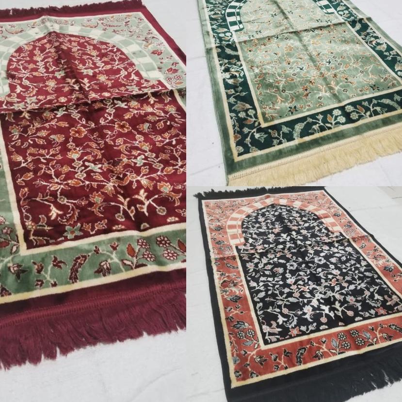 ❊ sajadah yakar karpet / sajadah turki bludru / sajadah premium ✮