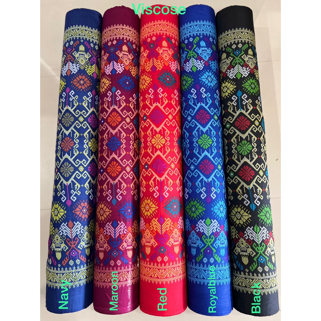 BISA COD // ECER KAIN METERAN // HARGA PER 0,5M // RAYON VISCOSE // ENDEK BATIK SONGKET // OLEH OLEH