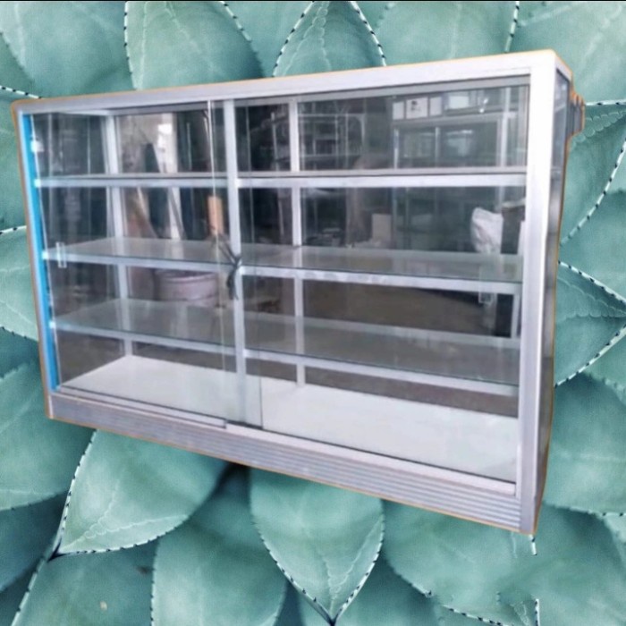 Terlaris Etalase Kaca 1,5 Meter - Jakarta - Bekasi