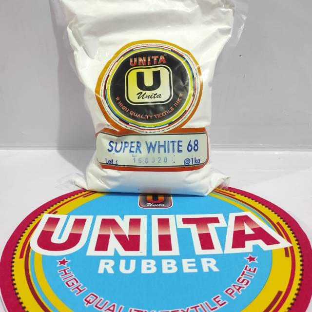 

Terlaris Tinta Sablon Unita Rubber Super White 68 1Kg