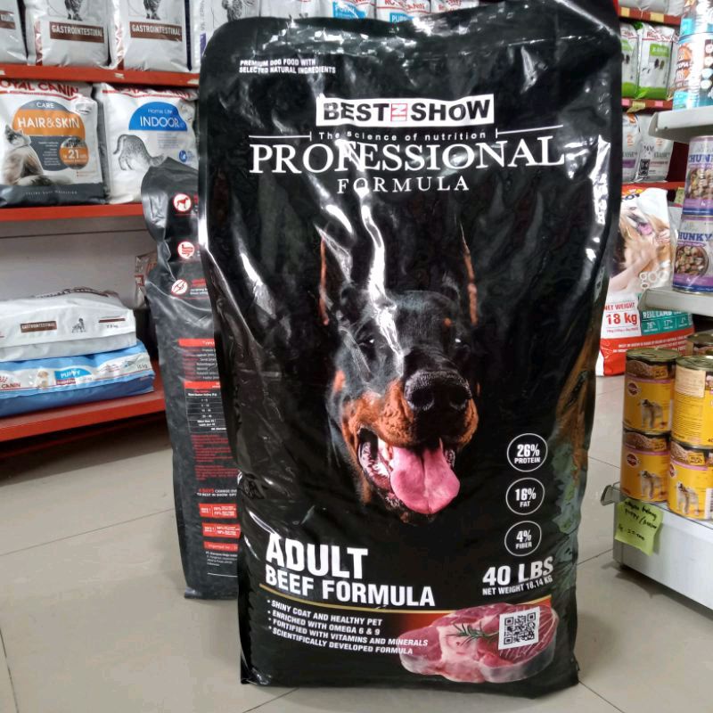 Makanan Anjing Profesional Adult Dog Beef Formula 18kg (Ekspedisi) makanan anjing dewasa Beef Dog Food Profesional formula