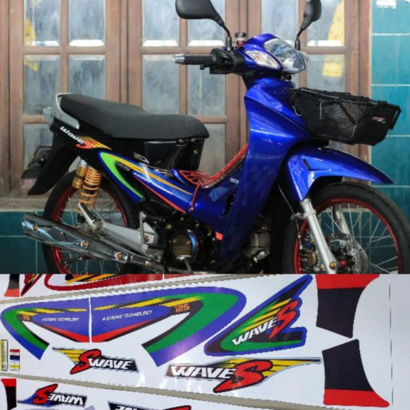 striping stiker honda kharisma 125/ wave s