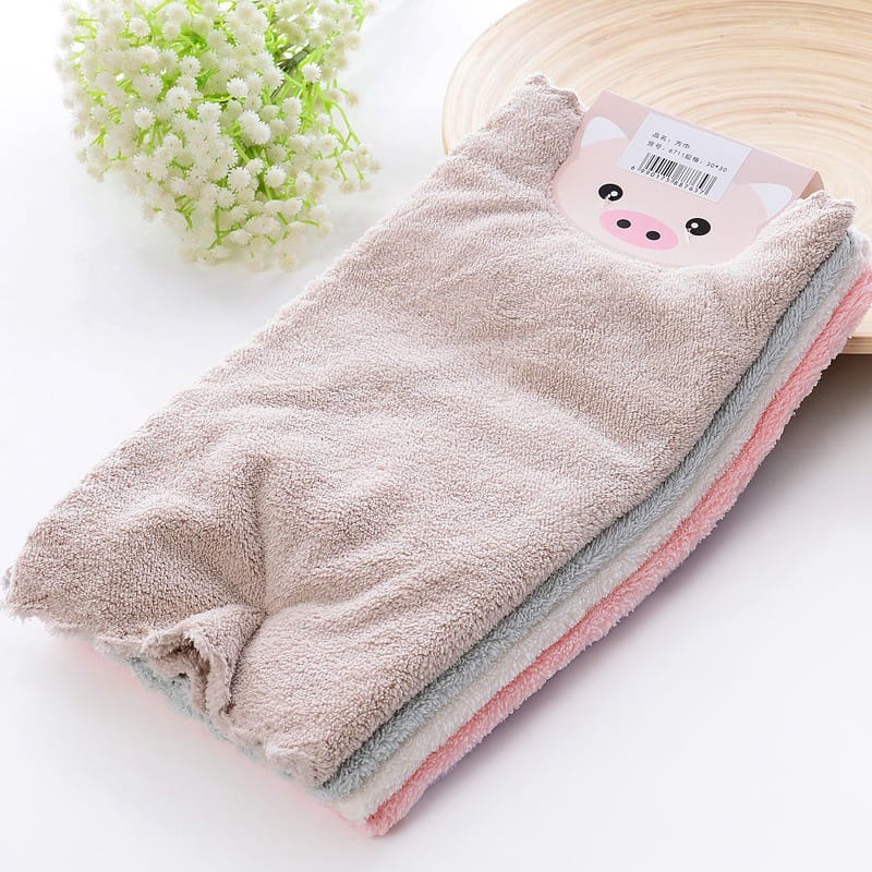 Handuk Bayi Kecil Microfiber Wajah / Lap Kain Anti Minyak - Handuk Lembut Souvenir