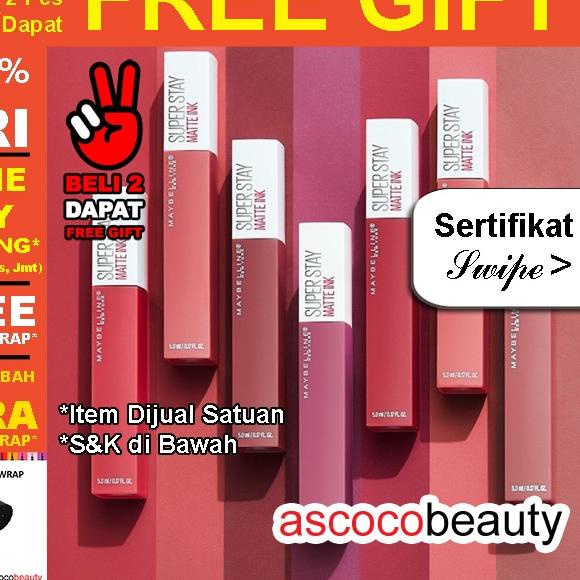 ✈ Maybelline Superstay Matte Ink [ ED 2024 - 2025 ] Lip Cream Transferproof | Spiced Red Blushed Bir