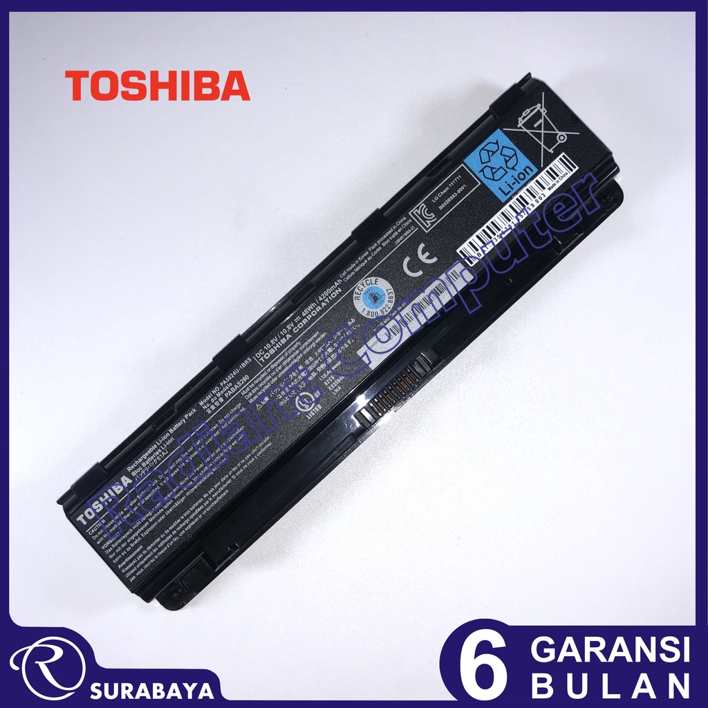 Baterai Toshiba Satellite C40-A C50-A C800 C805 C840 C845 C850