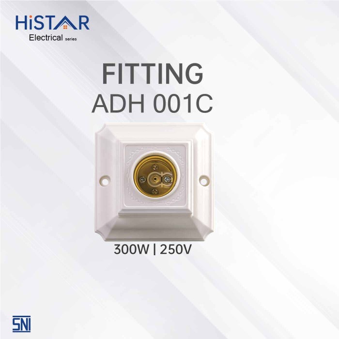 HISTAR ADH001C Fitting Lampu Untuk Tempel di Plafon Lamp Holder Piting