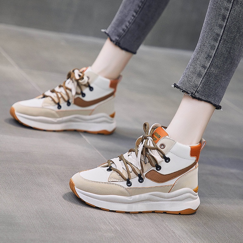 3.3 [DENDEN.ID] Sepatu Wanita Sneaker Korea Putih Import Sepatu Olahraga Kasual