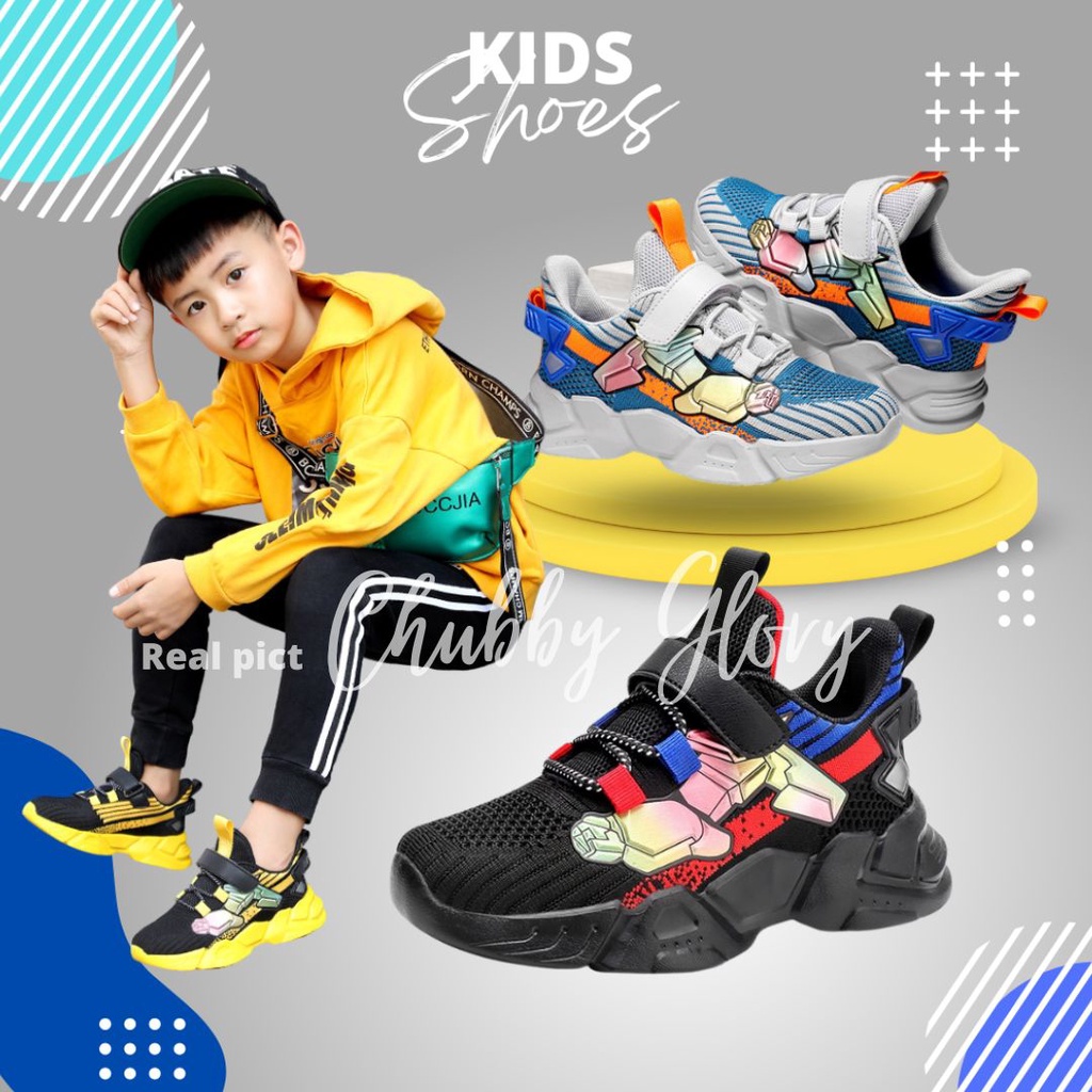 Chubby Glory SH2229 Sepatu sneakers  sepatu anak PAUD TK SD SMP  sepatu unisex sepatu terlaris anak high quality premium kasual sporti nyaman dipakai empuk ringan untuk anak 3 tahun sampai 12 tahun dewasa size 28 - 40