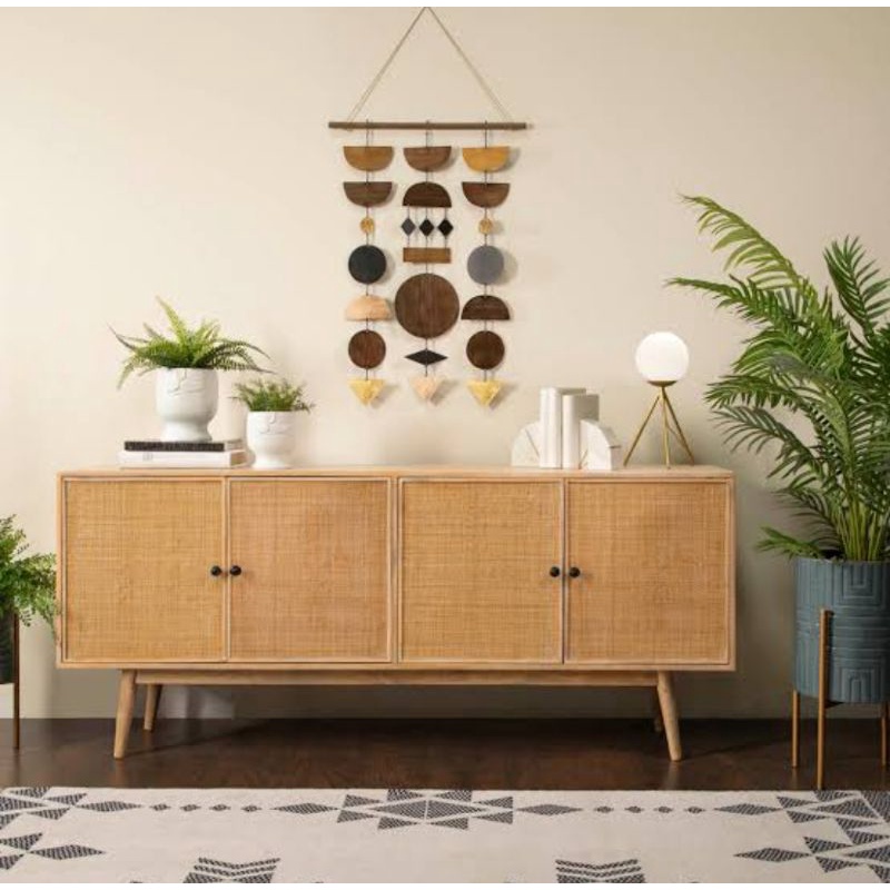 Joywood buffet rotan/ Credenza rotan/  Meja TV Kabinet Rotan