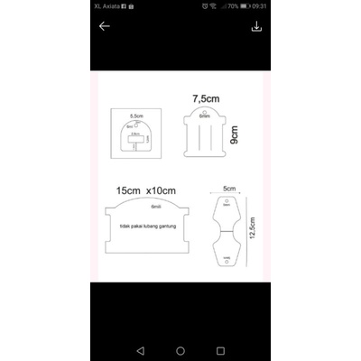 

pisau pond jepitan 4item