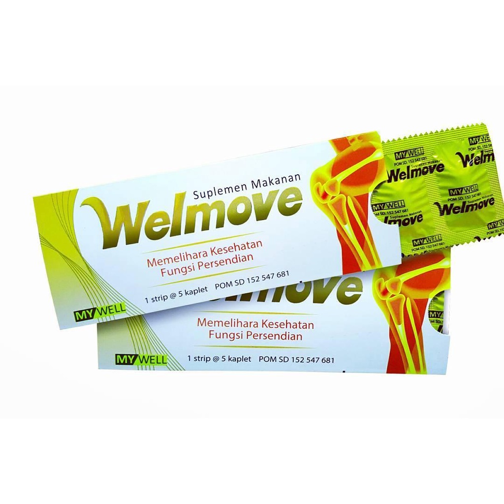 Welmove Suplemen Makanan Strip /vitamin/vitamin sendi/Welmove