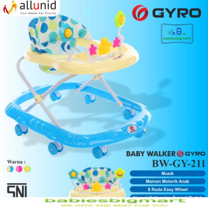 Baby Walker Gyro Gy 211 Mainan Musik Alat Bantu Belajar Jalan