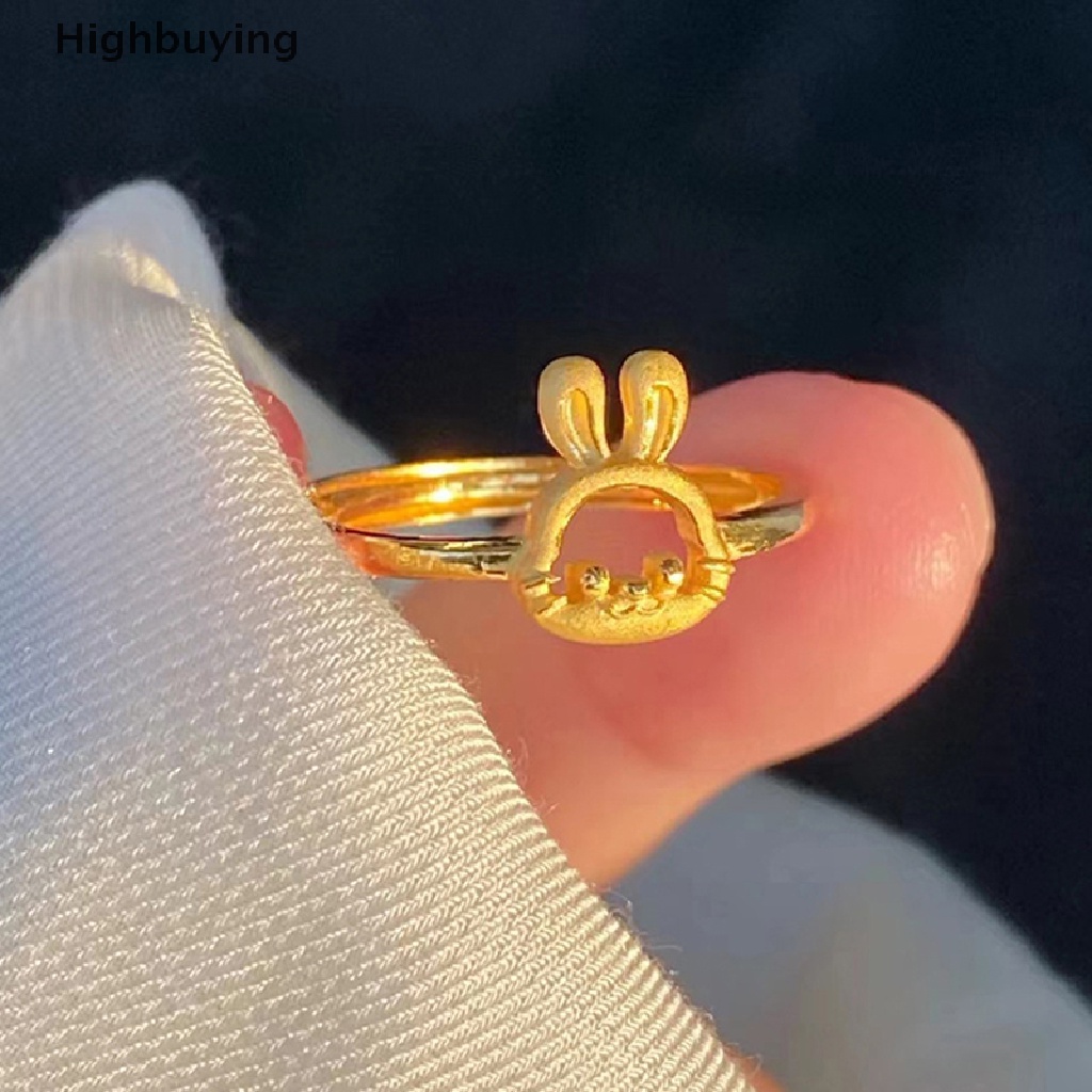 Hbid Kelinci Cincin Aksesoris Lucu Kecantikan Kartun Anime Perhiasan Adjustable Teman Baik Confidante Mainan Gadis Hadiah Glory