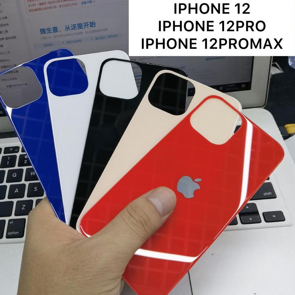 ℮ Anti Gores Belakang Iphone 12 Iphone 12 Pro Iphone 12 Pro MAX Tempered Glass Back Looks Like ➻