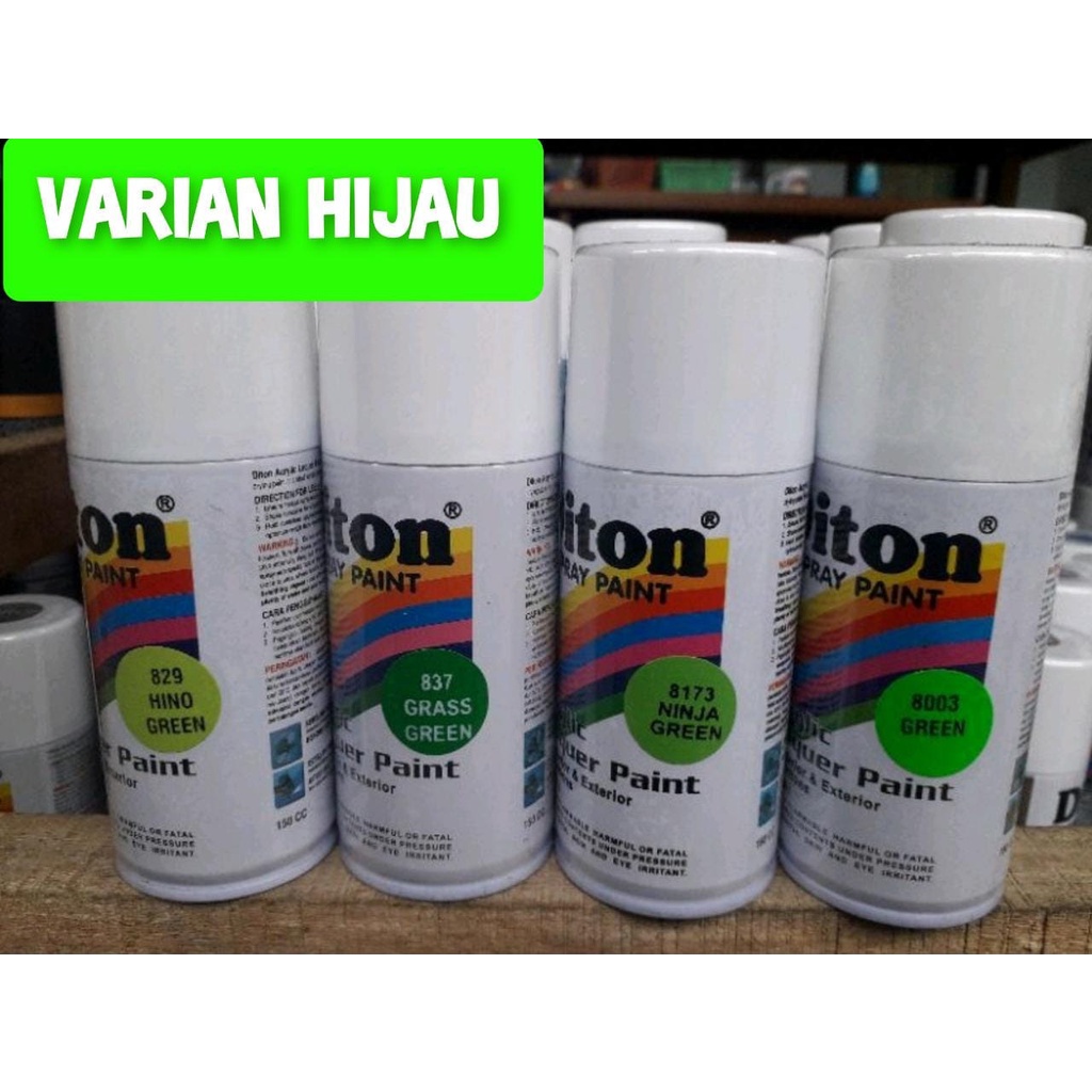 Promo Pilok Pilox Cat Semprot Diton 150Cc Varian Hijau Ijo Muda Stabilo Hijau Rumput Ninja Hijau