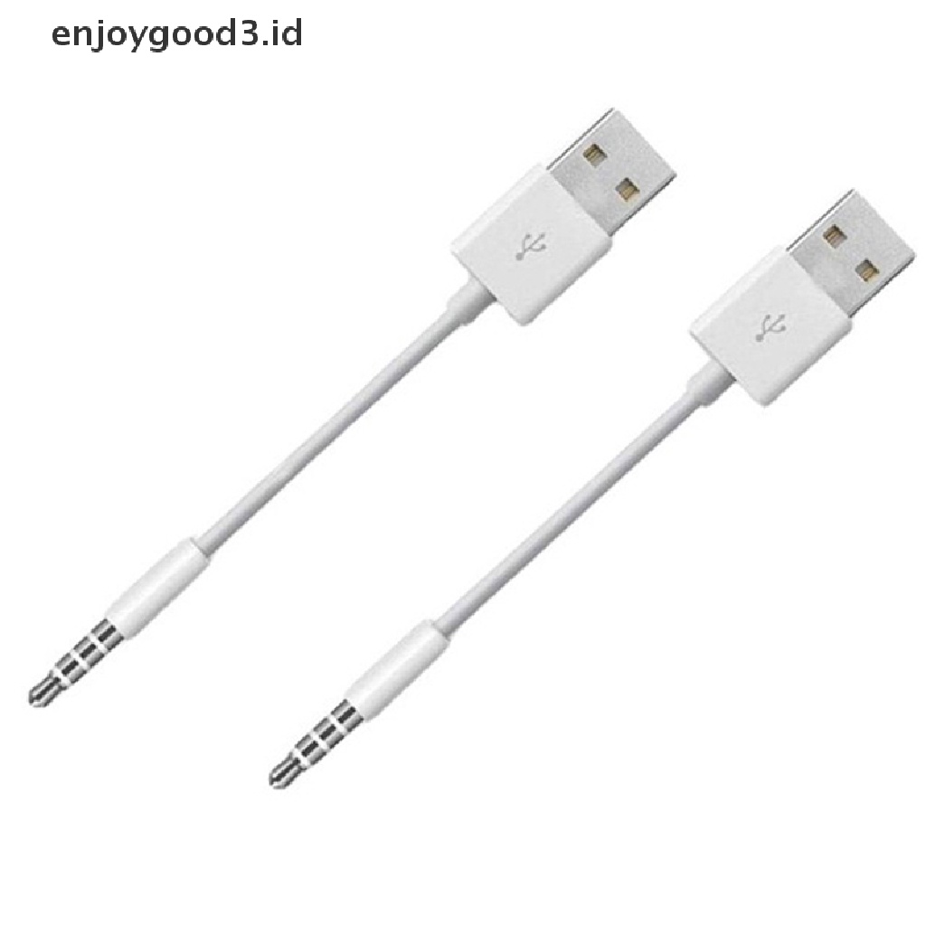 [Rready Stock] 3.5mm Jack Adapter Kabel Audio USB Male Aux Untuk Charging Kabel transfer Data (ID)