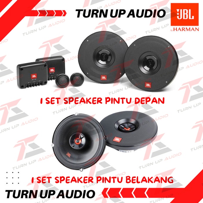 PAKET AUDIO MOBIL JBL BY HARMAN KARDON UNTUK SPEAKER PINTU MOBIL FULL