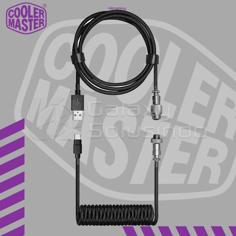 Cooler Master Type-C Coiled Keyboard Cable - Black