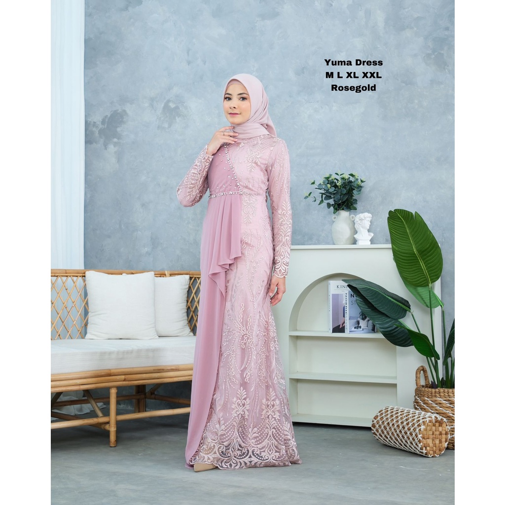 Gamis Pesta Payet Premium || Seragam Pesta Kekinian || Recomendasi Gamis Wisuda || Gamis Murah ~ DVN STYLE