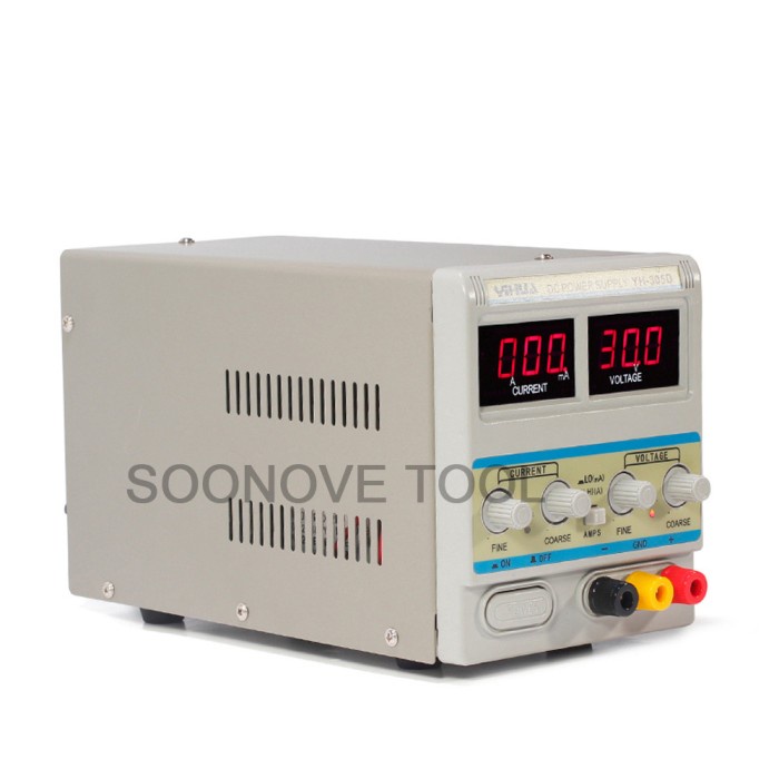 YIHUA 305D Power Supply DC 30V 5A LED Digital Display Untuk Servis HP