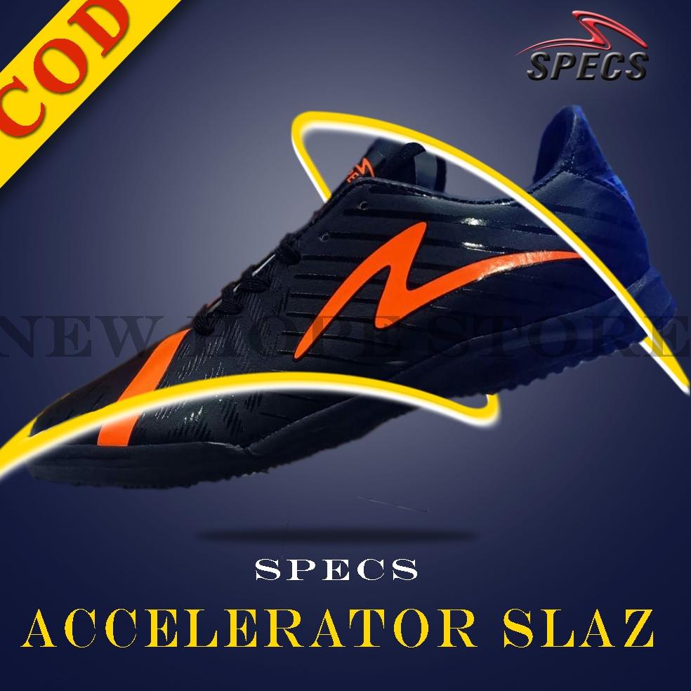 PALING DICARI Sepatu Futsal Specs Accelerator Slaz Hitam Oren Original 100% Futsal Murah