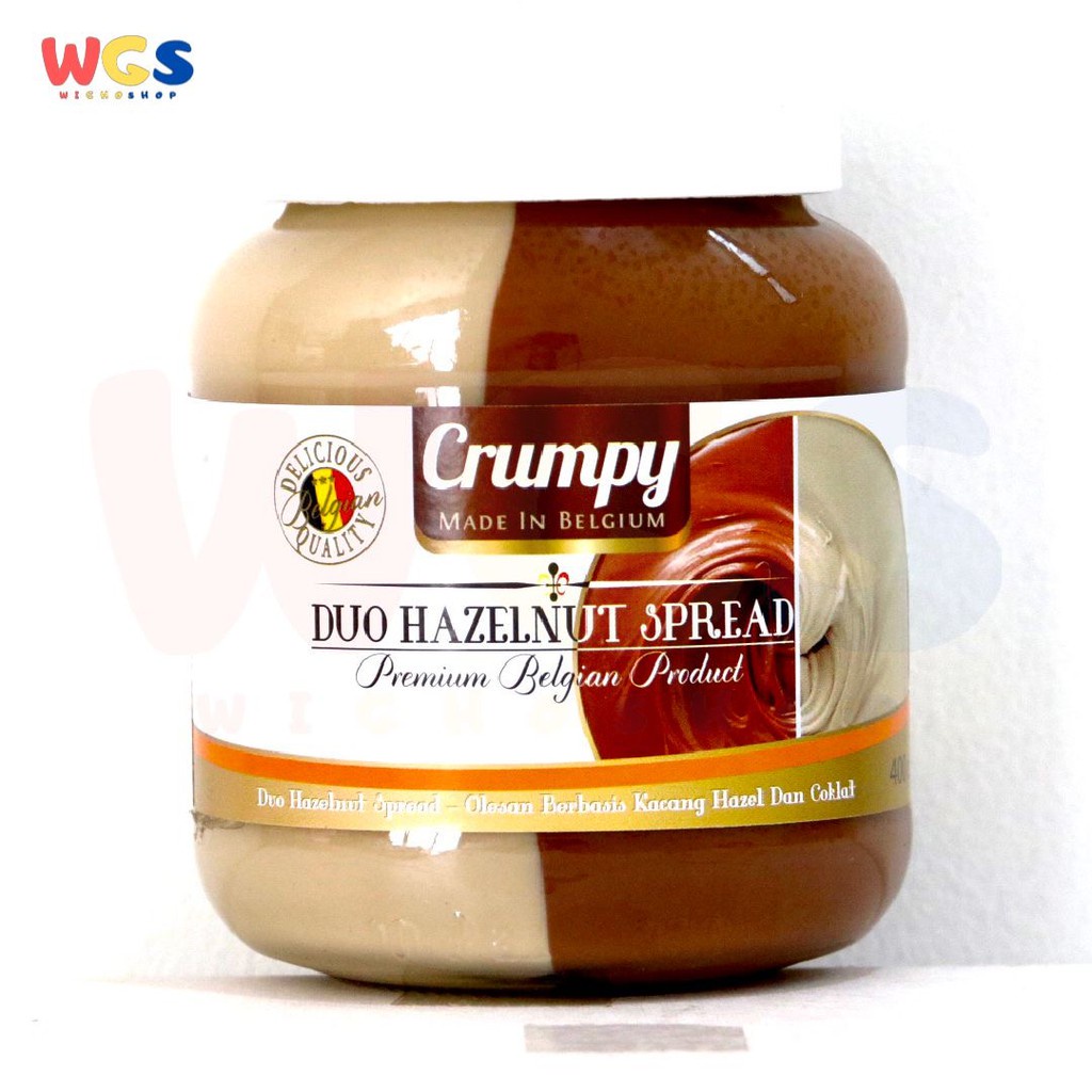 Selai Crumpy Duo Hazelnut Spread 400 gr - Selai Kacang Coklat