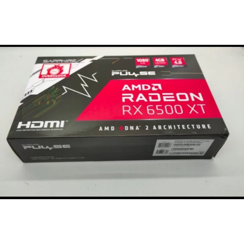 VGA SAPPHIRE RX 6500XT PULSE 4GB DDR6
