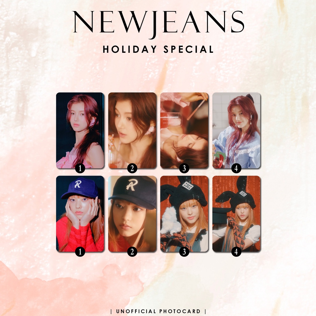 UNOFFICIAL PHOTOCARD NEWJEANS HOLIDAY SPECIAL