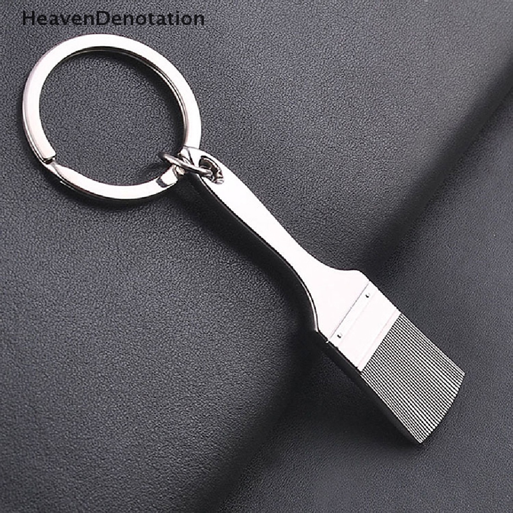 [HeavenDenotation] Alat Sikat Logam Gantungan Kunci Fashion Zinc Alloy Key Ring Man Car Key Chains HDV