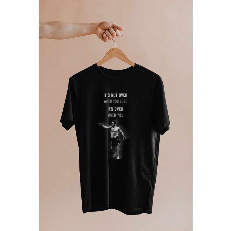 Hanttala Kaos UFC MMA Pria distro Original T-Shirt Desain Motivasi Sablon Digital