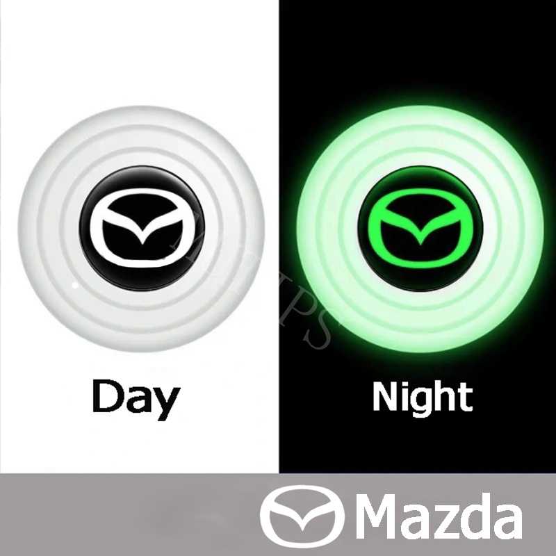 Mazda 4 / 8 / 12 / 16Pcs New Luminous Type Car Door Trunk Anti Shock Collision Pad Silicone Sticker Reduce Noise Buffer For CX5 CX30 CX8 CX3 2 3 6 5