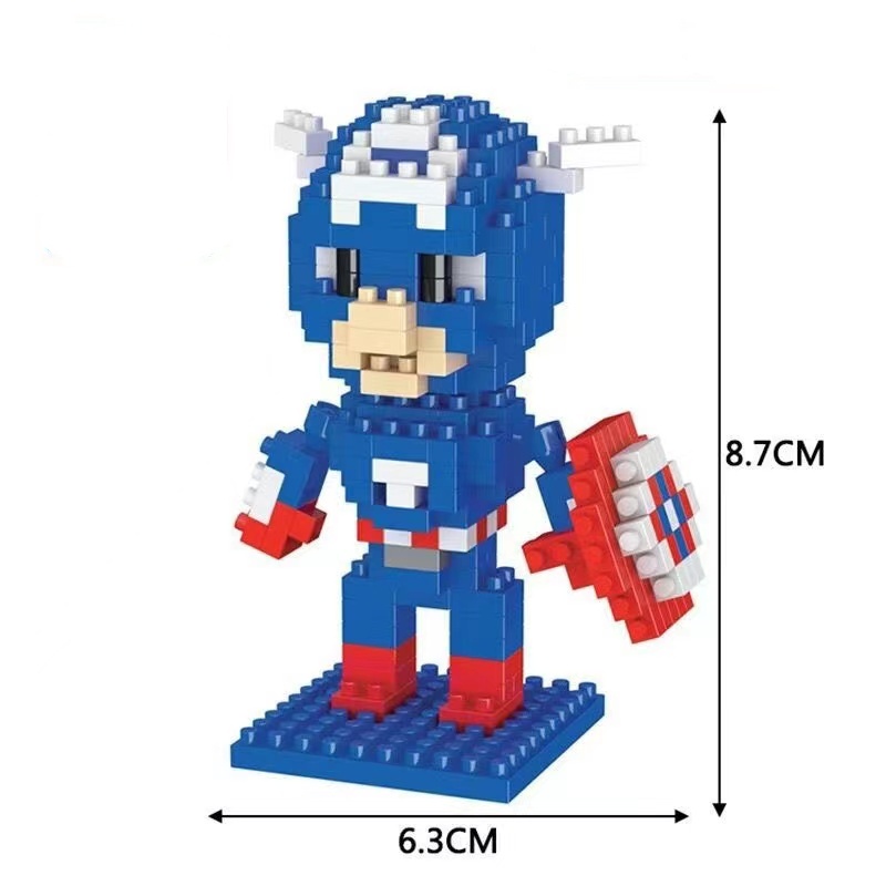 Lego Minifigures Marvel Avengers Superhero Thanos Thor Captain America Blok Bangunan Mainan