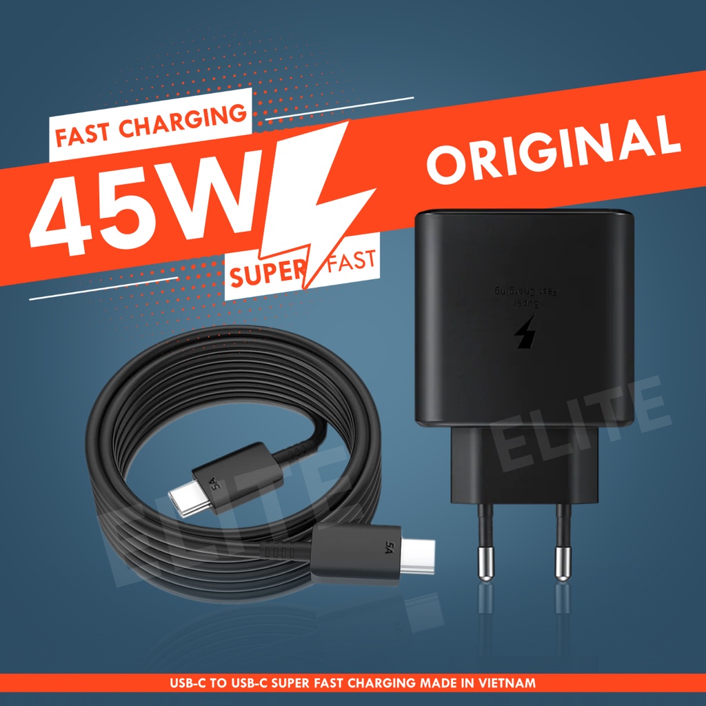 Charger Type C to Type C Fast Charging Original 25W 3.0 Quick Charger