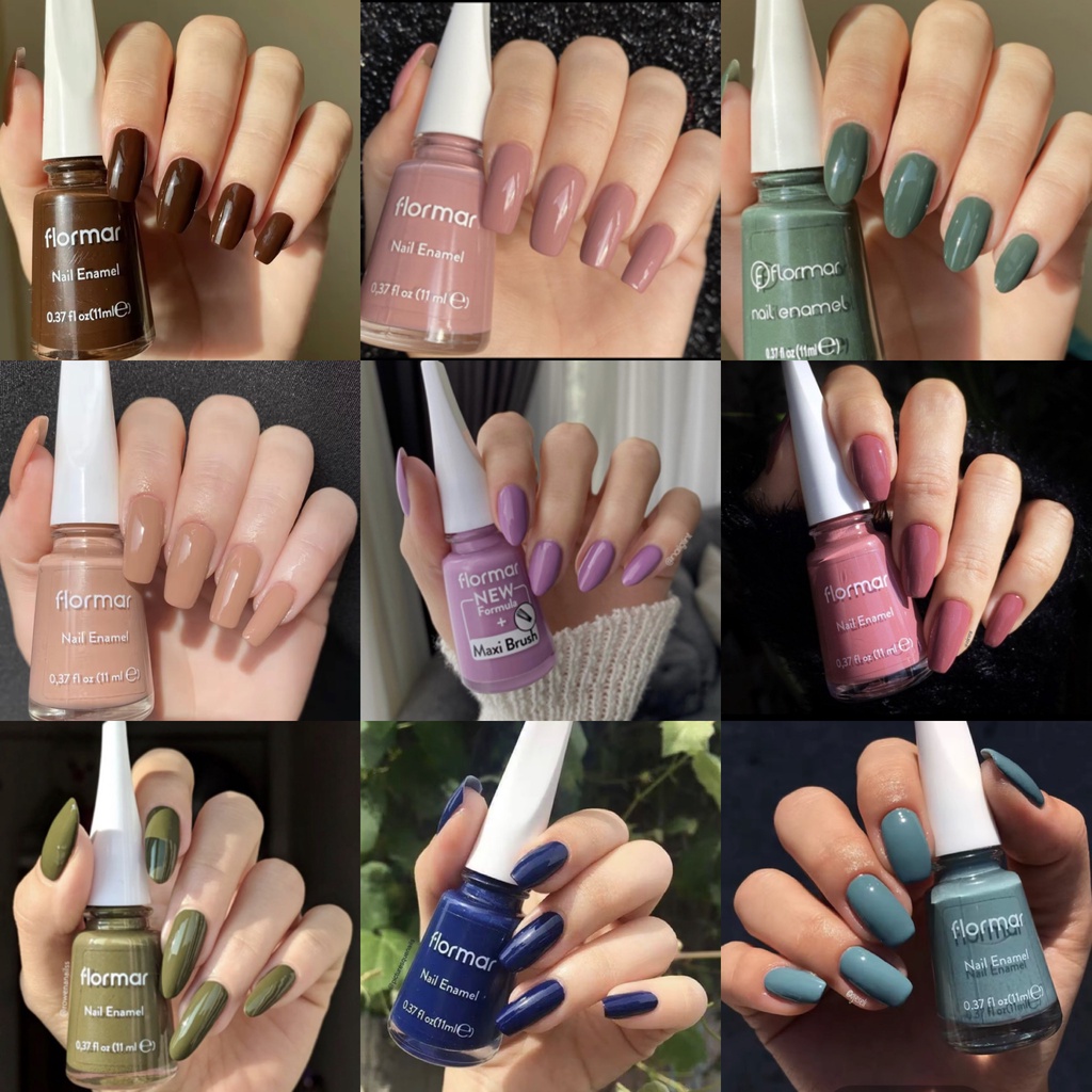 Flormar Nail Enamel New Formula Maxi Brush | Kutek Flormar | Kutek Halal Turki | Nail Polish Flormar