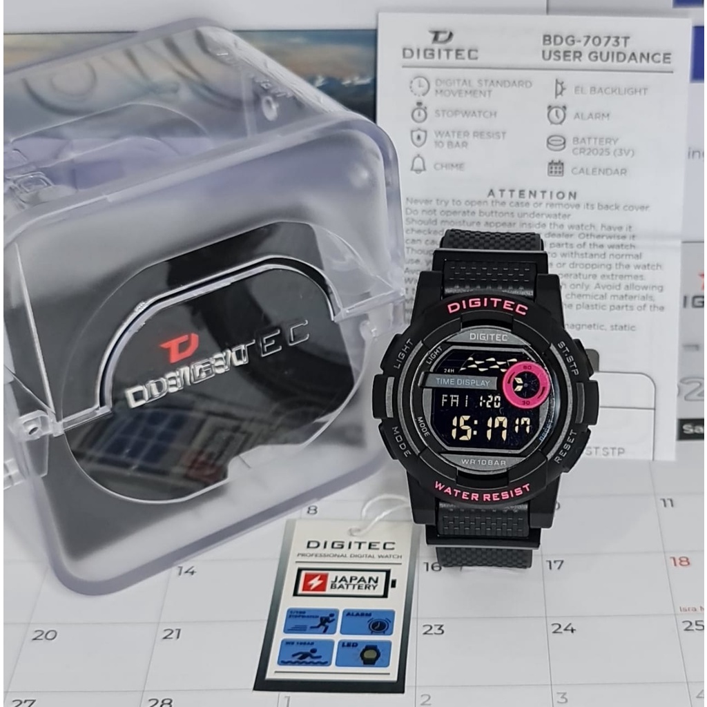 JAM TANGAN WANITA DIGITEC BDG 7073T BDG-7073T DG 7073T ORIGINAL BOX